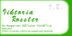 viktoria rossler business card